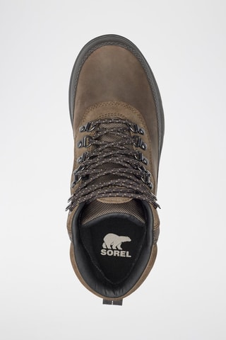 Botins em couro Ankemy™ - Castanho e cinzento