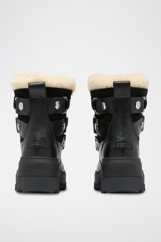 Botas de neve em couro e pelo de carneiro Joan Frwd™ - Preto