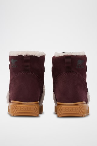 Botins forrados em nobuck Ona Ave™ - Bordô