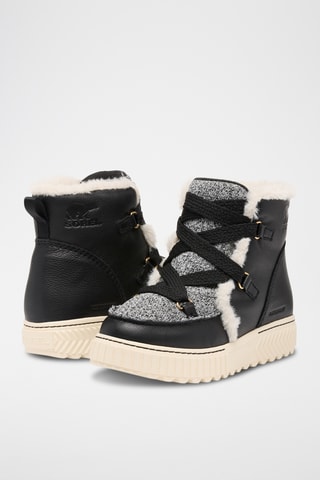 Botins forrados em couro Ona Ave™ - Preto