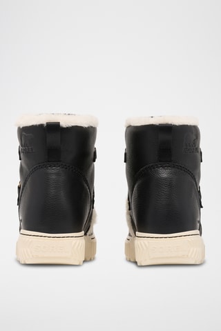 Botins forrados em couro Ona Ave™ - Preto