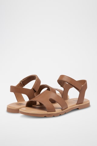 Sandálias de couro Ella™ III - Castanho