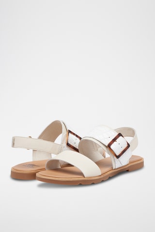 Sandálias de couro Ella™ III - Branco