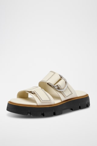 Mules em couro Rein CB™ - Branco