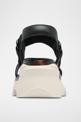 Sandálias com cunha em couro Kinetic™ Impact - Preto