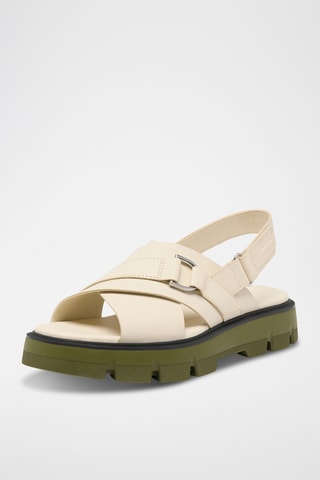 Sandálias em couro Rein Cb™ Crisscross - Branco