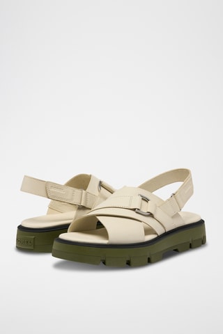 Sandálias em couro Rein Cb™ Crisscross - Branco