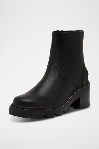Botins em couro Joan Now™ Zip - Preto
