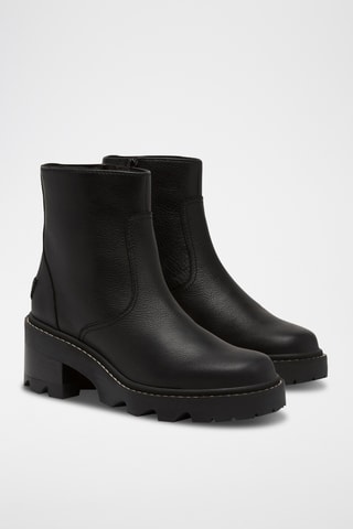 Botins em couro Joan Now™ Zip - Preto