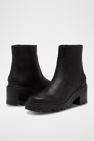 Botins em couro Joan Now™ Zip - Preto