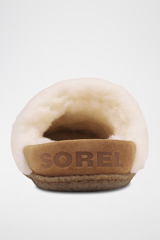 Slippers forradas em nobuck e lã Nakiska™ - Castanho