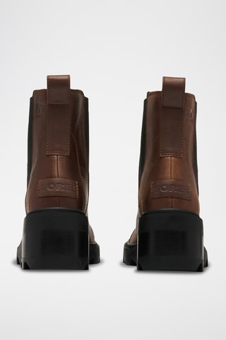 Botins Chelsea em couro Joan Now™ - Castanho