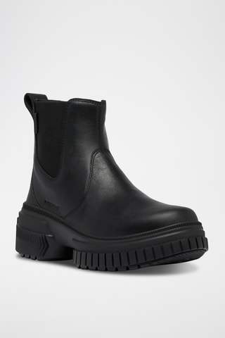 Botins Chelsea em couro Ona Ave™ - Preto