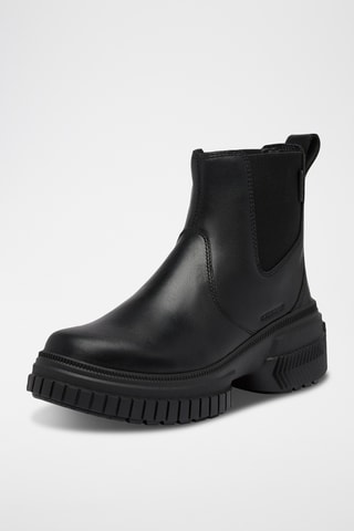 Botins Chelsea em couro Ona Ave™ - Preto