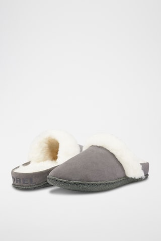 Mules forradas em nobuck e lã Nakiska™ - Cinzento-claro