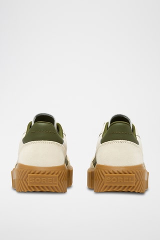 Sapatilhas em couro Ona Ave™ - Branco e verde-azeitona