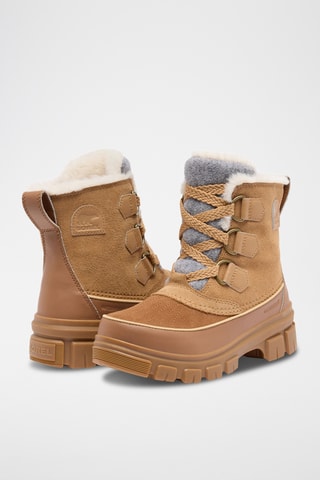 Botins forrados em couro Torino™ V - Castanho