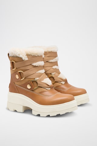 Botins forrados em couro Joan Frwd™ Cozy - Castanho