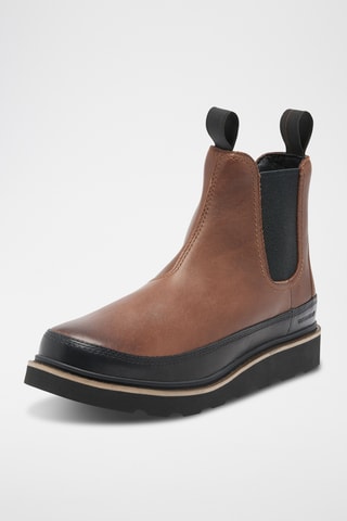 Botins Chelsea em couro Slabtown 62'™ - Castanho