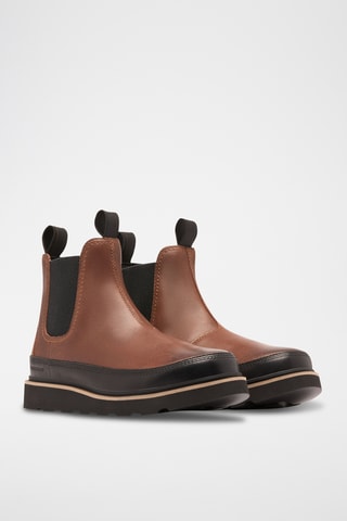 Botins Chelsea em couro Slabtown 62'™ - Castanho