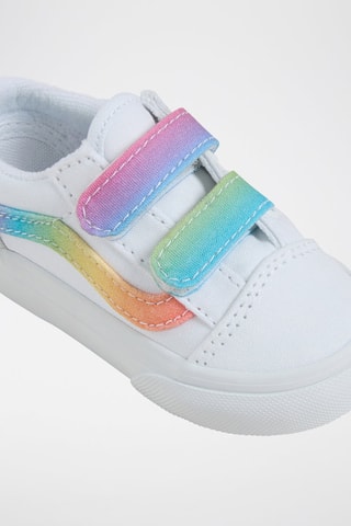 Gympen Old Skool V Rainbow - Wit