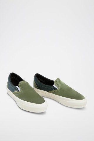 Leren Slip-ons Reissue 98 - Donkergroen en Olijfgroen