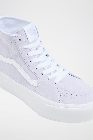 Hoge Platform Nubuck Sneakers Sk8-Hi Tapered Stackform - Hemelsblauw