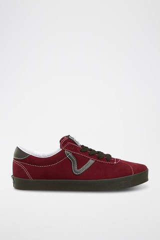 Leren Sneakers - Bordeauxrood