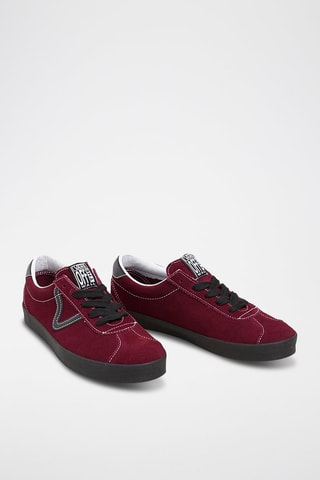 Leren Sneakers - Bordeauxrood