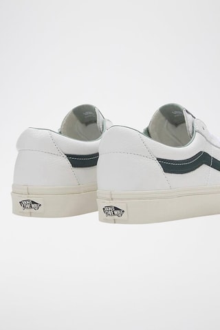 Leren Sneakers Sk8-Low - Donkergroen en Wit