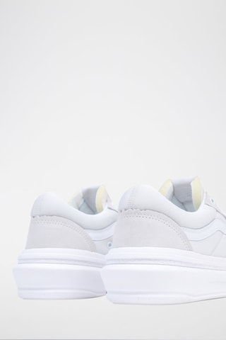 Leren Platform Sneakers Old Skool Overt CC- Lichtgrijs en Wit