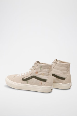 Hoge Leren Sneakers SK8-Hi Tapered VR3 - Beige