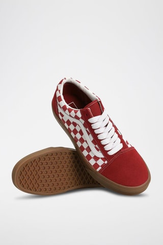 Nubuck Sneakers Old Skool - Rood en wit