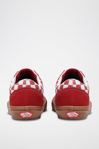 Nubuck Sneakers Old Skool - Rood en wit
