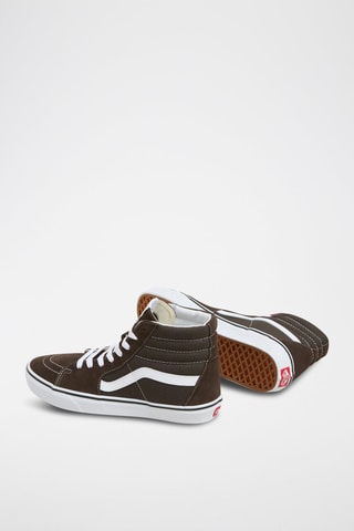 Hoge Leren Sneakers Sk8Hi - Bruin en wit