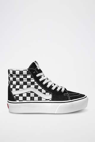 Hoge Leren Platform Sneakers SK8-Hi Platform 2.0 - Zwart en Wit