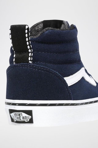 Nubuck Hoge Sneakers MN Ward - Marineblauw en Wit