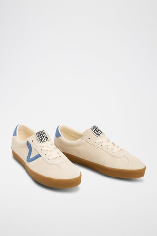 Leren Sneakers Sport Low - Ecru