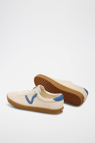 Leren Sneakers Sport Low - Ecru