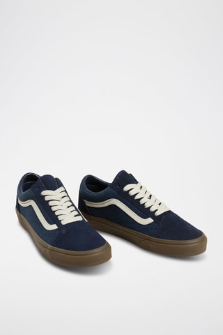 Leren Sneakers Old Skool - Marineblauw