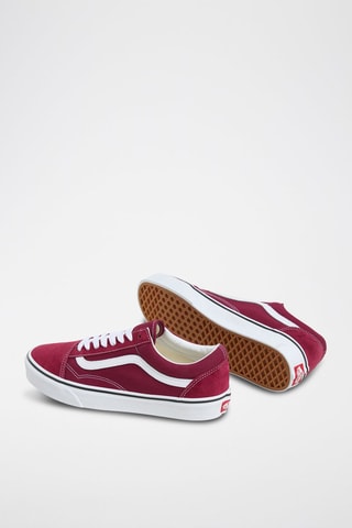 Leren Sneakers Old Skool - Bordeauxrood