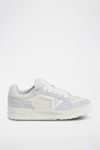Nubuck Sneakers Upland - Wit en Hemelsblauw