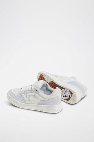 Nubuck Sneakers Upland - Wit en Hemelsblauw