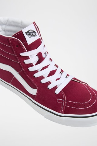 Hoge Nubuck Sneakers Sk8-Hi - Bordeauxrood