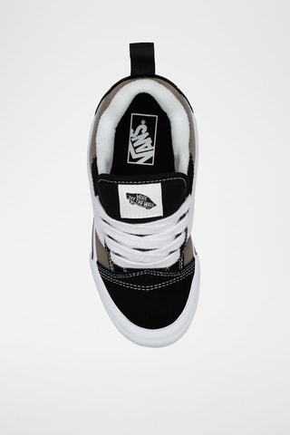 Leren Sneakers Knu Skool- Zwart en kaki