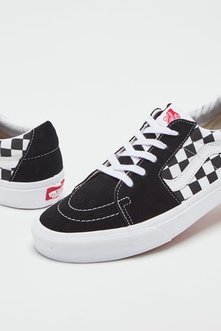 Nubuck Sneakers Sk8-Low Zwart en wit