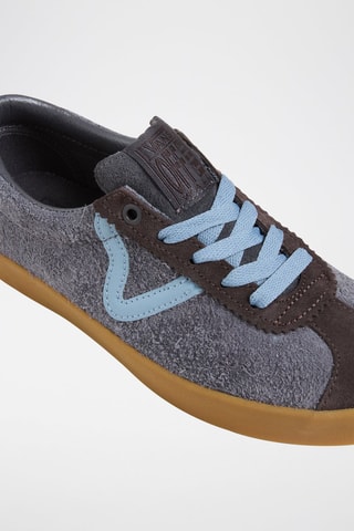 Leren Sneakers Sport Low - kobaltblauw