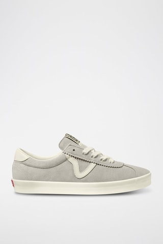 Nubuck Sneakers Sport Low - Lichtgrijs 