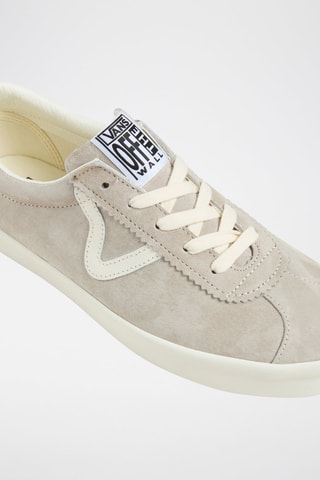 Nubuck Sneakers Sport Low - Lichtgrijs 