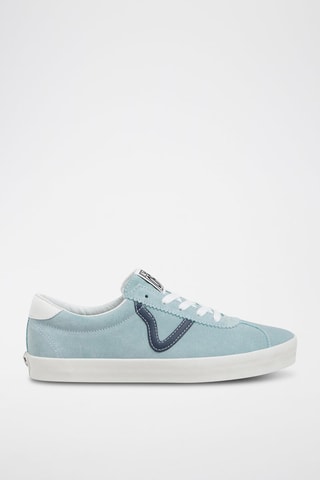 Nubuck Sneakers Sport Low 2-TONE - Lichtblauw